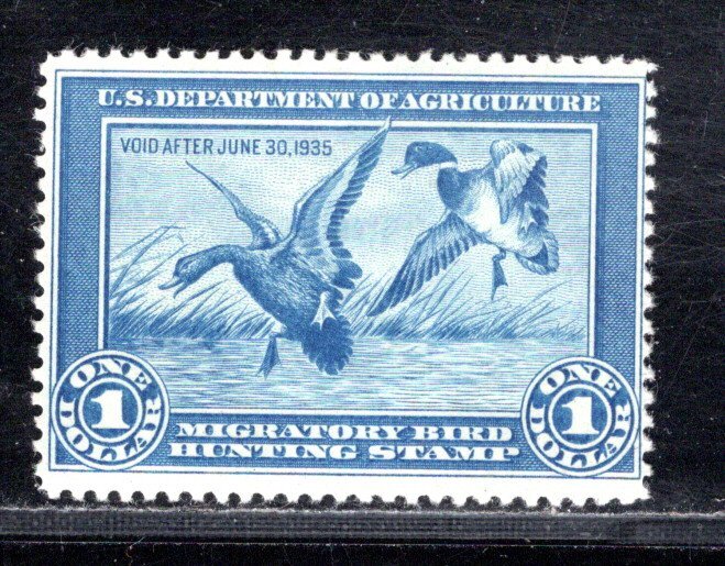 (image for) RW1 - 1934 Mallards Alighting VF-XF LH